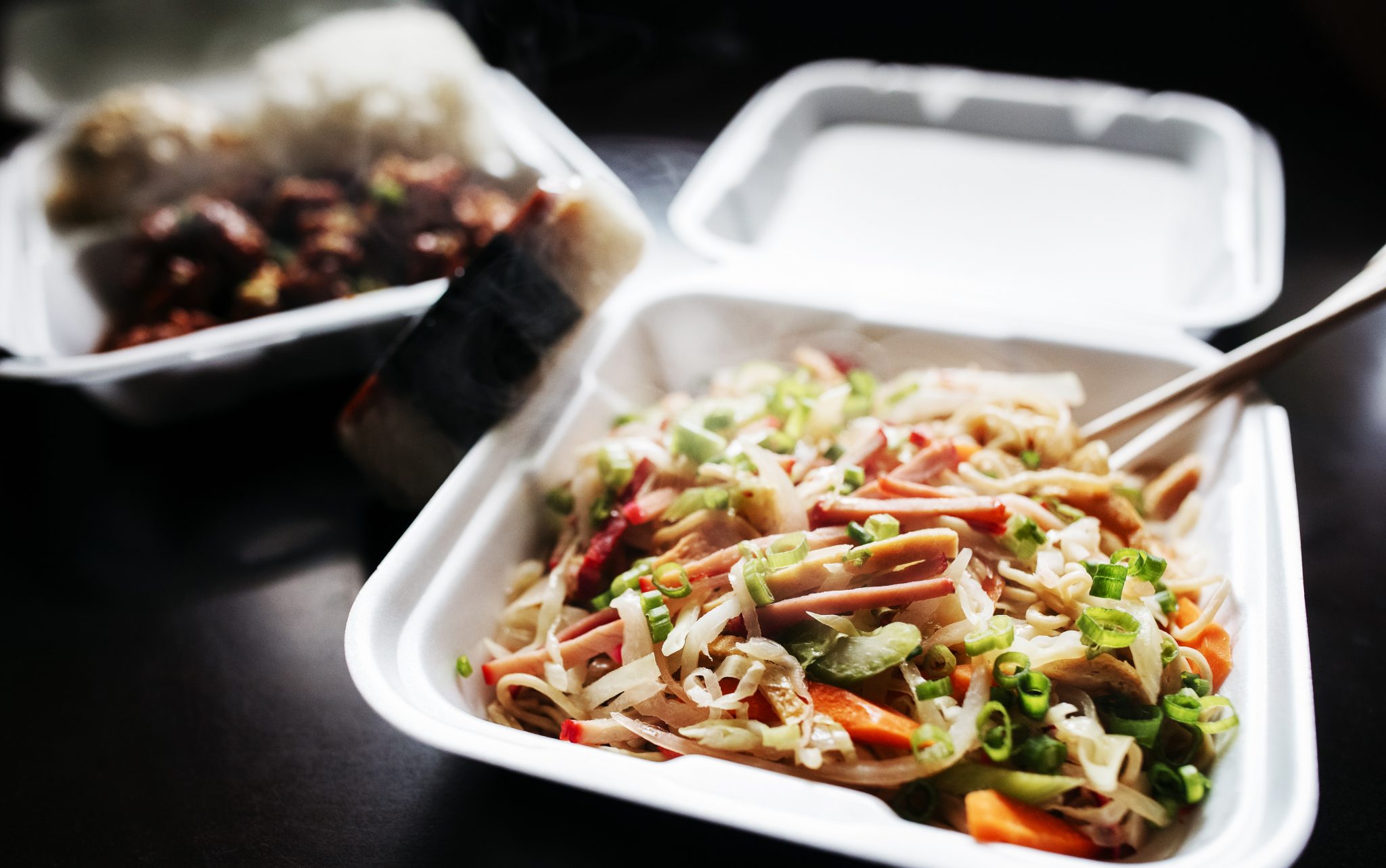 Fresh takeout meal from Saimin Says in Renton, WA.